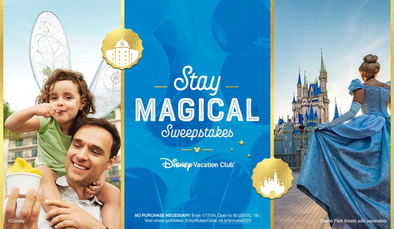 Stay Magical Sweepstakes by Disney Vacation Club
